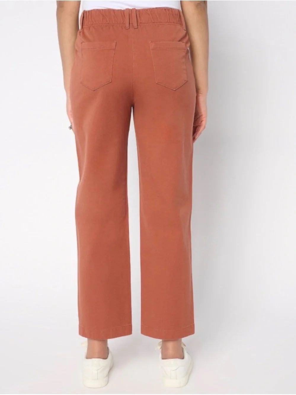 AnyBody Tall All-Stretch Twill Straight Leg Ankle Pants Size XS Tall Black